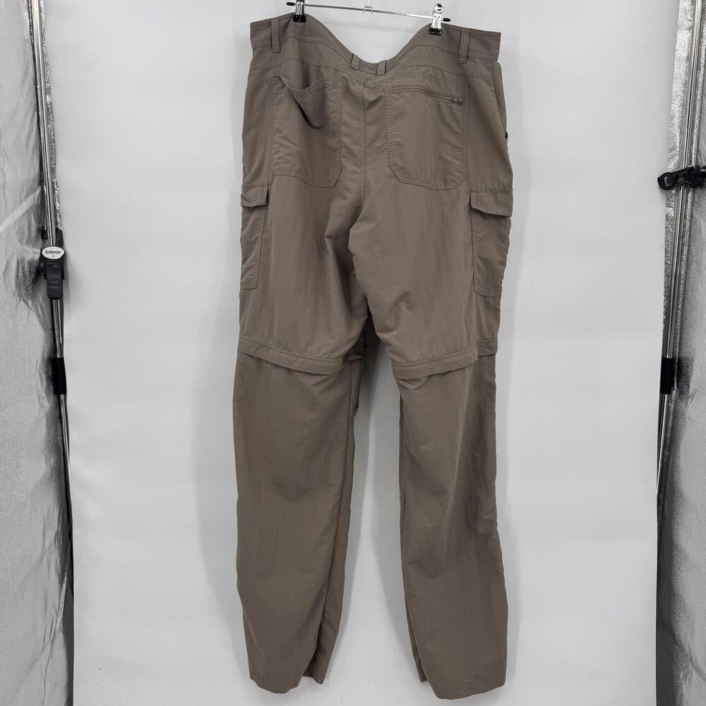 Cabela's Pants Mens 38x36 Beige Nylon Convertible Cargo Hiking Outdoor Travel - Picture 2 of 13